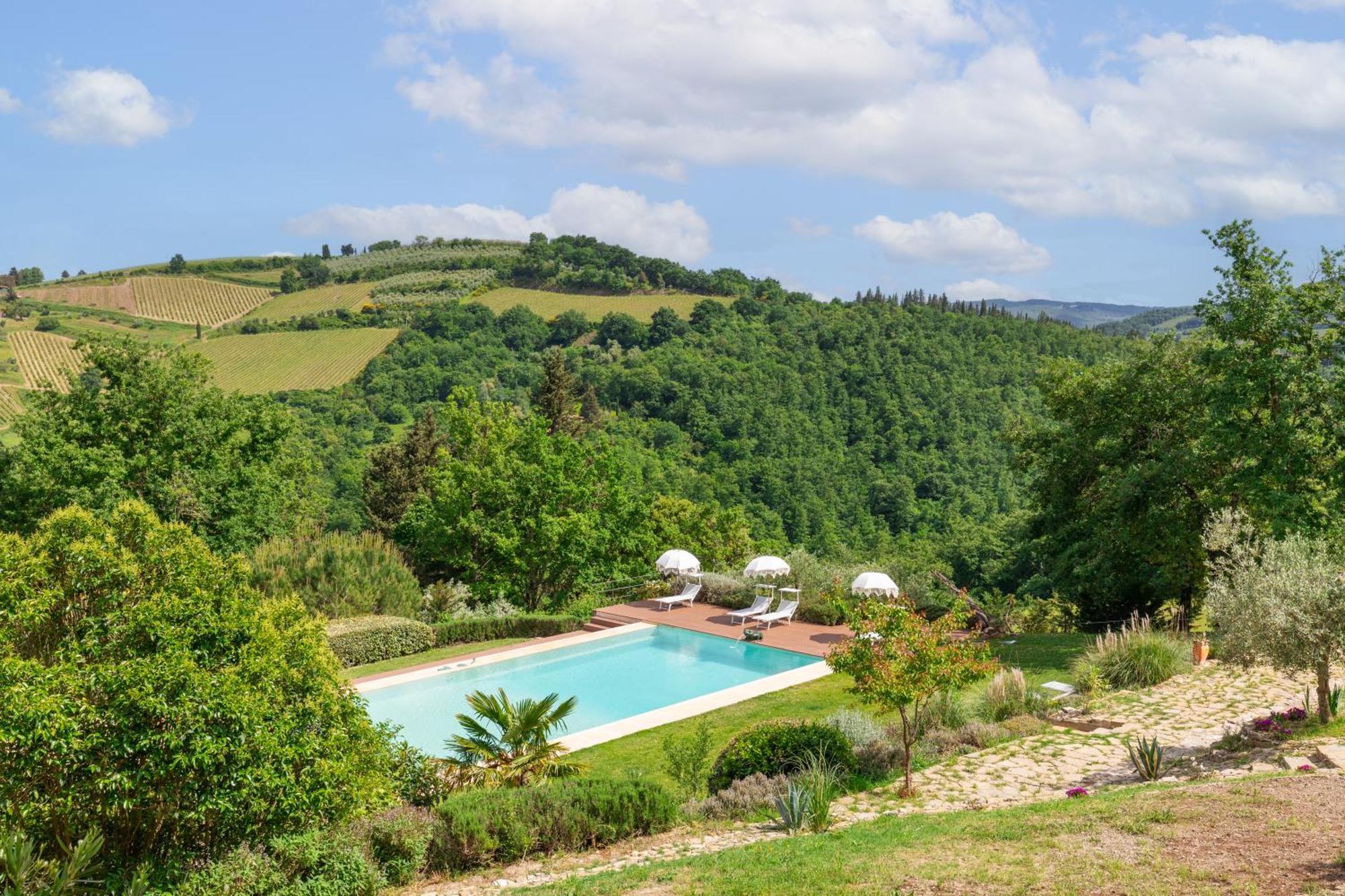 Villa Rignana Chianti Estate, Pool, Tennis,Cook Greve in Chianti Eksteriør bilde