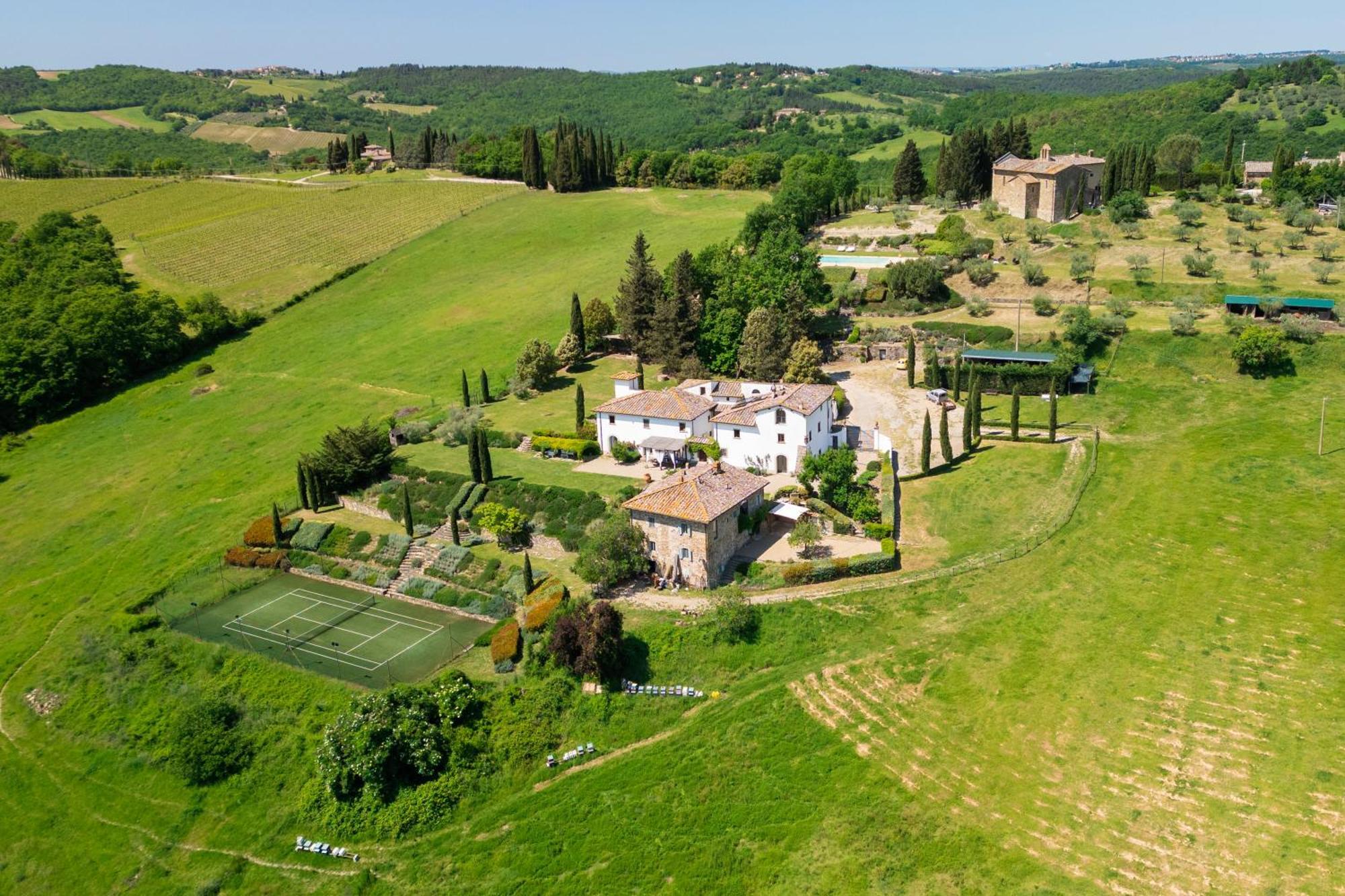 Villa Rignana Chianti Estate, Pool, Tennis,Cook Greve in Chianti Eksteriør bilde