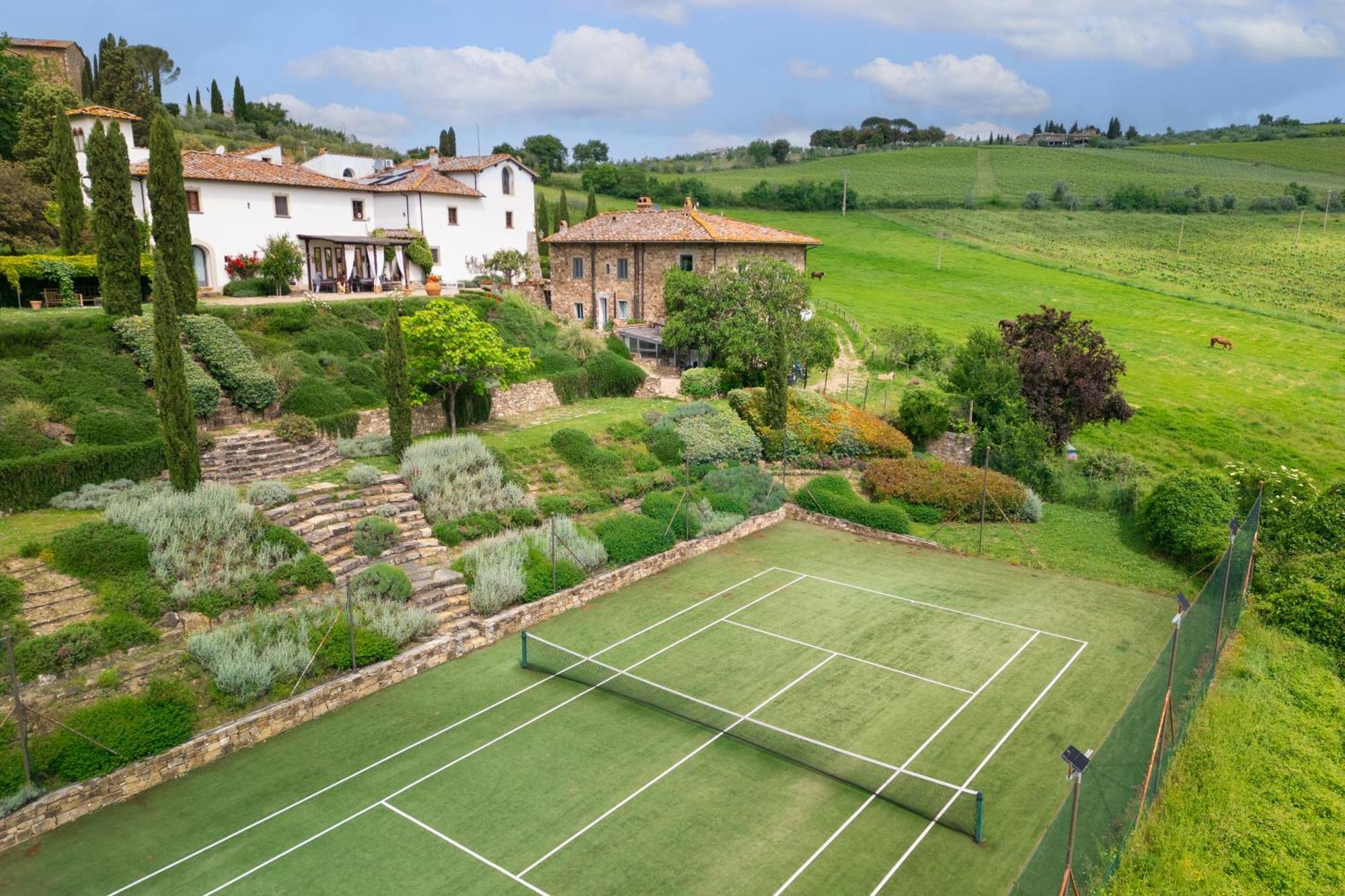 Villa Rignana Chianti Estate, Pool, Tennis,Cook Greve in Chianti Eksteriør bilde